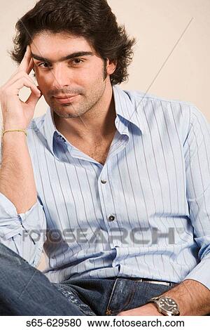Stock Image - Man Portrait. Fotosearch