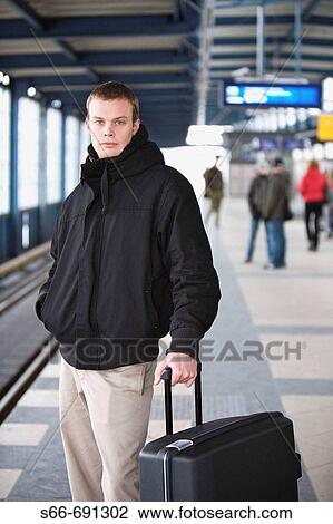 Man, S-Bahnhof Jannowitzbru? cke, Berlin, Germany. View Large Photo Image Stock Image - Man, S-Bahnhof Jannowitzbru? cke, Berlin, Germany.. Fotosearch