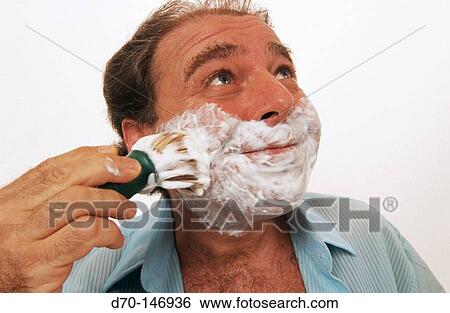 Man shaving View Large Photo Image Stock Photograph - Man shaving. Fotosearch