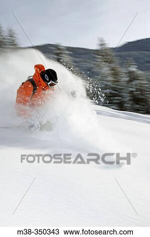 Man skiing in Sun Valley, Idaho. USA View Large Photo Image Stock Image - Man skiing in Sun Valley, Idaho. USA. Fotosearch