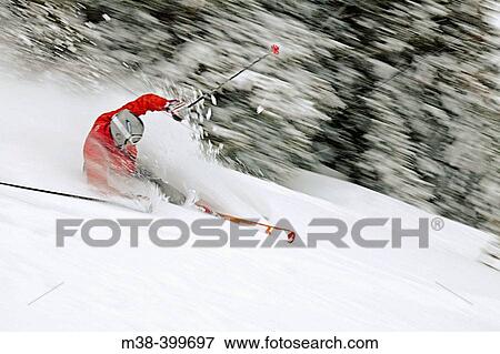 Man skiing in Taos, New Mexico. USA View Large Photo Image Stock Photo - Man skiing in Taos, New Mexico. USA. Fotosearch