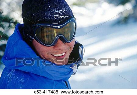 Man. Skiing tombstone at The Canyons. Utah. USA View Large Photo Image Stock Photo - Man. Skiing tombstone at The Canyons. Utah. USA. Fotosearch