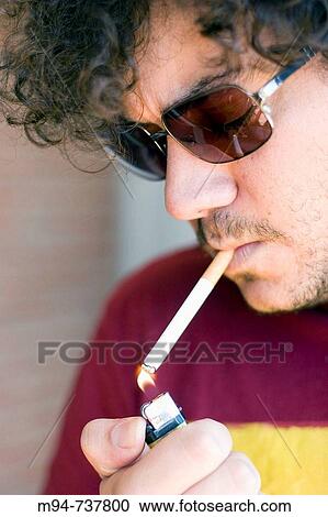 Man smoking View Large Photo Image Stock Image - Man smoking. Fotosearch