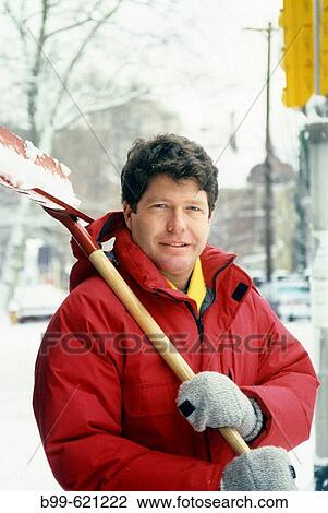 Man, snow View Large Photo Image Stock Image - Man, snow. Fotosearch