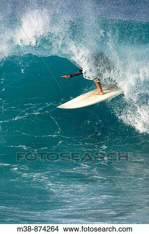 Man surfing in Maui, Hawaii View Large Photo Image Picture - Man surfing in Maui, Hawaii. Fotosearch