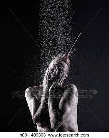 man takes a shower with plunger on his head View Large Photo Image Stock Image - man takes a shower with plunger on his head. Fotosearch