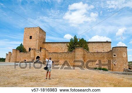Man taking photos of the castle. Pedraza, Segovia province, Castilla Leon, Spain. View Large Photo Image Stock Image - Man taking photos of the castle. Pedraza, Segovia province, Castilla Leon, Spain.. Fotosearch