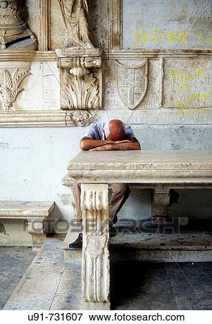 Man, Trogir, Croatia View Large Photo Image Stock Photo - Man, Trogir, Croatia. Fotosearch