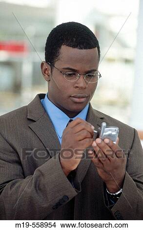 man using palm pilot View Large Photo Image Picture - man using palm pilot. Fotosearch