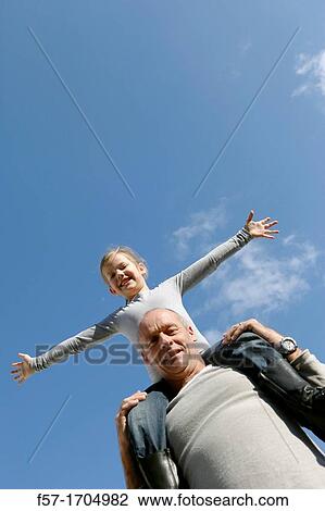 Stock Image - Man with daughter. Fotosearch