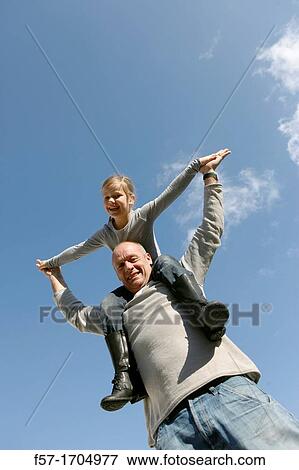 Man with daughter View Large Photo Image Stock Photo - Man with daughter. Fotosearch