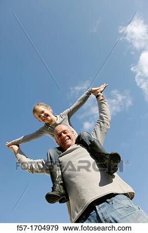 Stock Photo - Man with daughter. Fotosearch