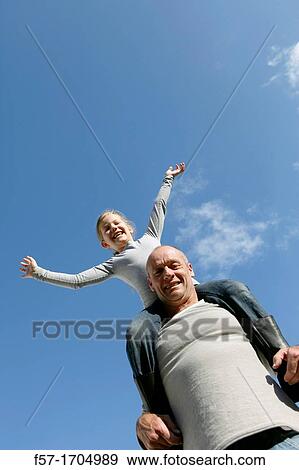 Man with daughter View Large Photo Image Stock Photo - Man with daughter. Fotosearch