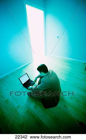 man with laptop computer View Large Photo Image Stock Image - man with laptop computer. Fotosearch