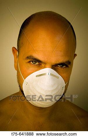 Man with mask. View Large Photo Image Stock Photo - Man with mask.. Fotosearch