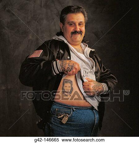 Stock Photography - Man with tatoo. Fotosearch