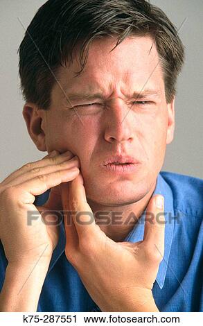 Man with tootache View Large Photo Image Stock Image - Man with tootache. Fotosearch