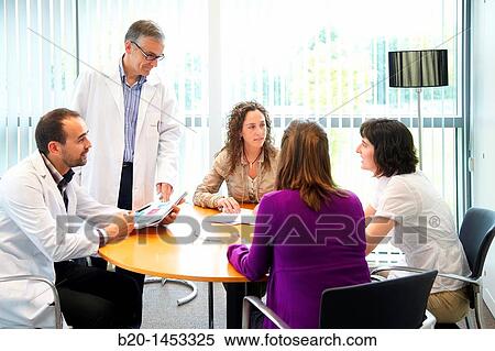 Stock Photography - Management and business administration meeting, offices, Vicomtech-IK4 Visual Interaction and Communication Technologies Centre, applied research centre for Interactive Computer Graphics and Multimedia. Fotosearch