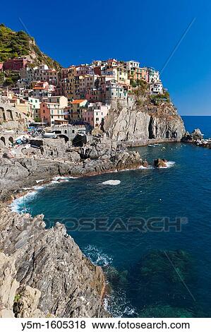 Manarola, Cinque Terre National Park, Province of La Spezia, Liguria, Italy, Europe View Large Photo Image Stock Photo - Manarola, Cinque Terre National Park, Province of La Spezia, Liguria, Italy, Europe. Fotosearch