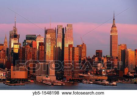 Stock Photo - Manhattan at Twilight. Fotosearch