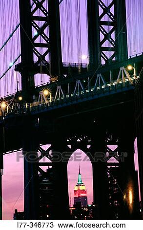 Stock Image - Manhattan Bridge. New York City, USA. Fotosearch