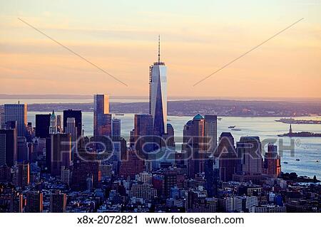 Manhattan seen from Empire State Building, New York City, USA. View Large Photo Image Stock Image - Manhattan seen from Empire State Building, New York City, USA.. Fotosearch