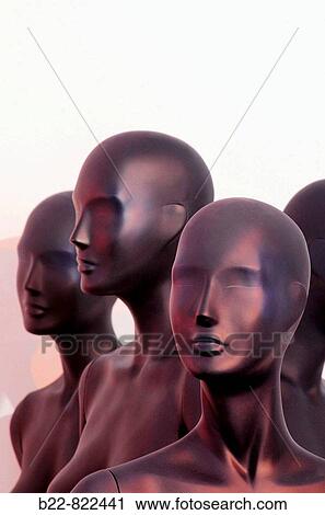 Stock Image - Mannequins for store windows. Paris, France. Fotosearch