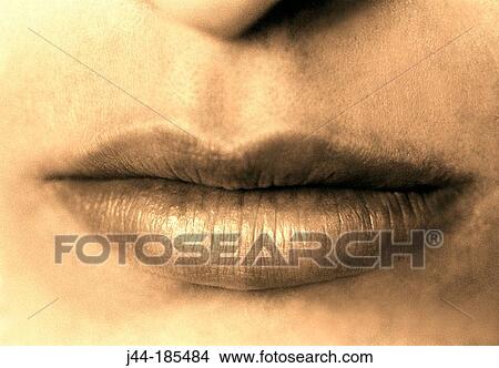 Picture - Man's mouth. Fotosearch
