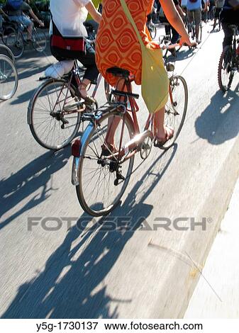 many bike riders at critical mass rally in rome italy 2009 View Large Photo Image Stock Photo - many bike riders at critical mass rally in rome italy 2009. Fotosearch