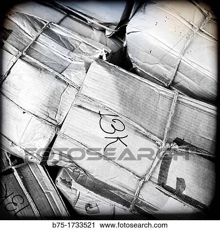 many cardboard boxes stacked, View Large Photo Image Stock Image - many cardboard boxes stacked,. Fotosearch