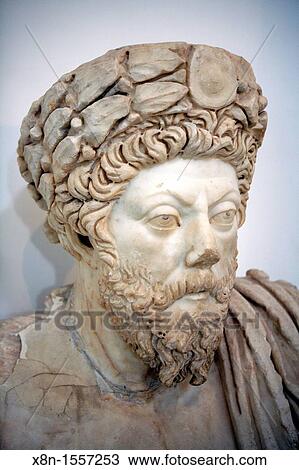 Marble portrait of Emperor Marcus Aurelius, Tunisia View Large Photo Image Stock Image - Marble portrait of Emperor Marcus Aurelius, Tunisia. Fotosearch