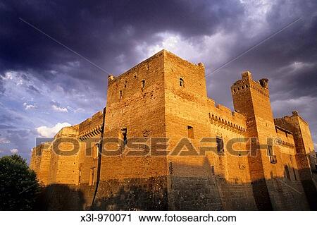 Stock Image - Marcilla castle Navarra Spain. Fotosearch