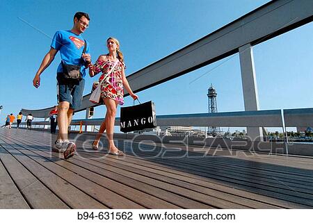 Stock Image - Maremagnum. Barcelona. Spain.. Fotosearch