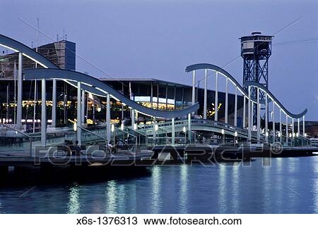 Stock Image - Maremagnum, Harbor of Barcelona, Barcelona, Spain. Fotosearch