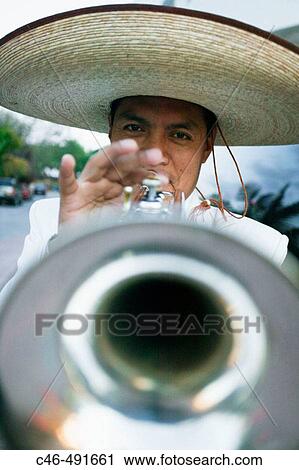Stock Image - Mariachis. Cancun, Yucatan Peninsula, Mexico. Fotosearch