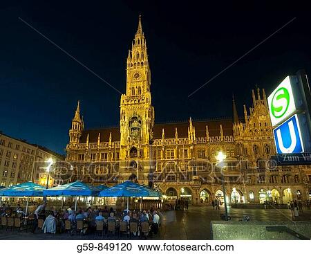 Marienplatz and Neues Rathaus, Munich, Bavaria, Germany View Large Photo Image Stock Image - Marienplatz and Neues Rathaus, Munich, Bavaria, Germany. Fotosearch