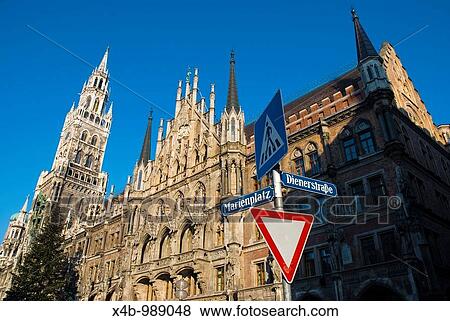 Marienplatz old town Munich Bavaria Germany Europe View Large Photo Image Stock Photo - Marienplatz old town Munich Bavaria Germany Europe. Fotosearch