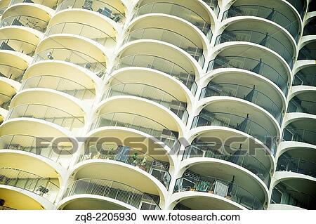 Stock Image - Marina City Complex, Chicago, IL.. Fotosearch