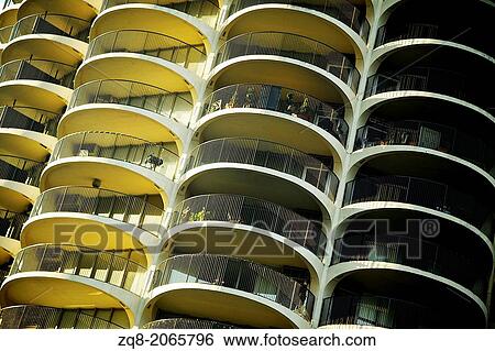 Marina City Complex, Chicago, IL. View Large Photo Image Stock Photograph - Marina City Complex, Chicago, IL.. Fotosearch