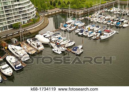 Marina on the north shore of False Creek, Vancouver, BC, Canada View Large Photo Image Stock Photo - Marina on the north shore of False Creek, Vancouver, BC, Canada. Fotosearch