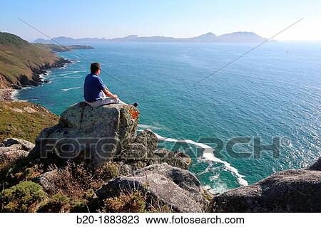 Maritime Terrestrial National Park of the Atlantic Islands, Islas cies, Cabo Home, Cangas, Pontevedra province, Galicia, Spain. View Large Photo Image Stock Image - Maritime Terrestrial National Park of the Atlantic Islands, Islas cies, Cabo Home, Cangas, Pontevedra province, Galicia, Spain.. Fotosearch