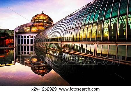 Stock Photo - Marjorie McNeely Conservatory at Como Park in St Paul, Minnesota was first opened in 1915. Fotosearch