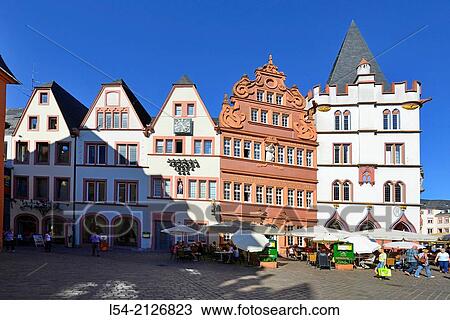 Market Area Town Square Trier Germany Europe DE Hauptmarkt. View Large Photo Image Stock Image - Market Area Town Square Trier Germany Europe DE Hauptmarkt.. Fotosearch