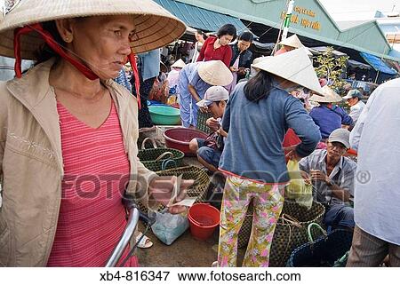 Market, Cai Rang, Vietnam View Large Photo Image Stock Photo - Market, Cai Rang, Vietnam. Fotosearch