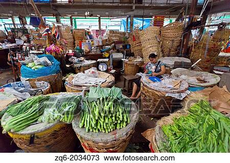 Market Hall in Bangkok. View Large Photo Image Stock Image - Market Hall in Bangkok.. Fotosearch