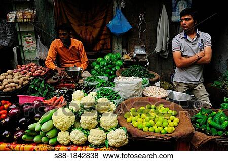 Stock Photo - Market in Paharganj. Fotosearch