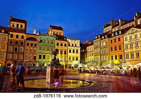 market square in old town, warsaw. View Large Photo Image Stock Photograph - market square in old town, warsaw.. Fotosearch