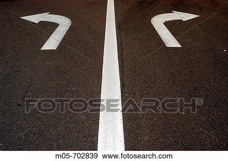 Marking on the road View Large Photo Image Stock Photo - Marking on the road. Fotosearch