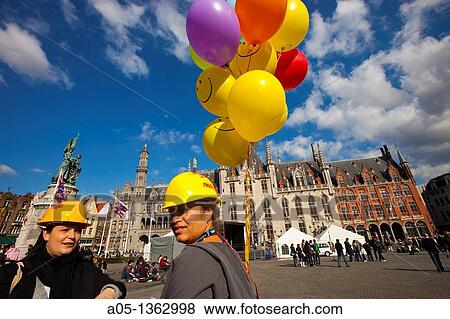 Markt Square, Bruges, Brugge, Flanders, Belgium, UNESCO World Heritage Site. View Large Photo Image Stock Photo - Markt Square, Bruges, Brugge, Flanders, Belgium, UNESCO World Heritage Site.. Fotosearch
