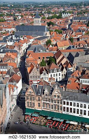 Markt Square, the main square of Brugge, Flanders, Belgium View Large Photo Image Stock Image - Markt Square, the main square of Brugge, Flanders, Belgium. Fotosearch